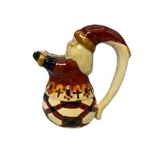 JIM Shore Christmas Santa Creamer Pitcher Enesco 2002